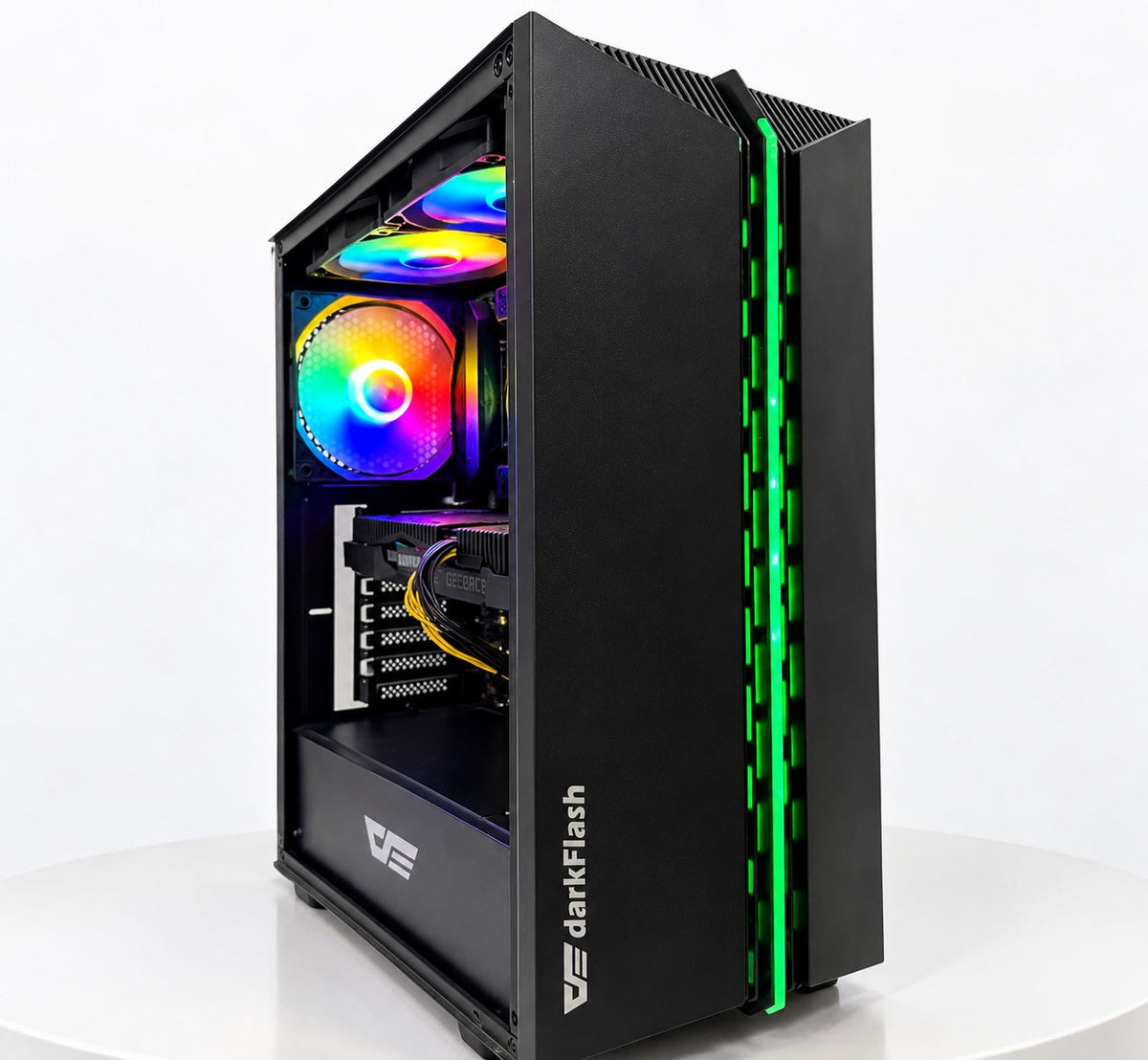 Gaming PC Core i5-12400F ZOTAC GeForce RTX 3060 12GB – darkFlash DK151 RGB Case, alternate angle