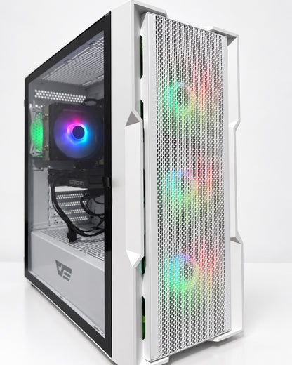 Used gaming PC Core i5-12400F MSI RTX 3060 Ti in darkFlash DK431 White Gaming Case, fourth angle