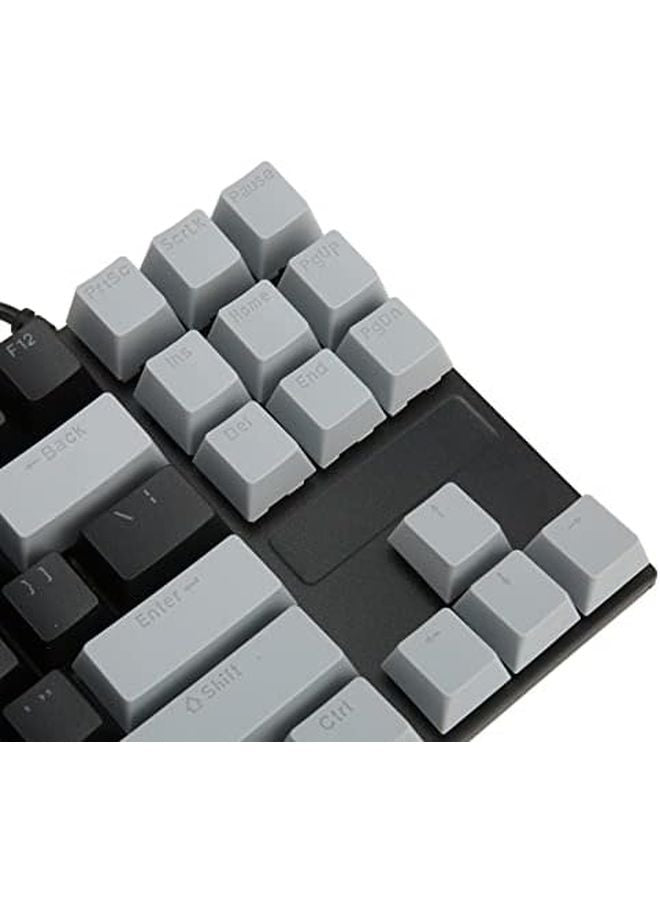 Black 80 percent mechanical gaming keyboard side view