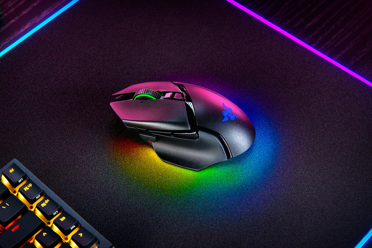 Razer Basilisk V3 Pro Black wireless gaming mouse side view