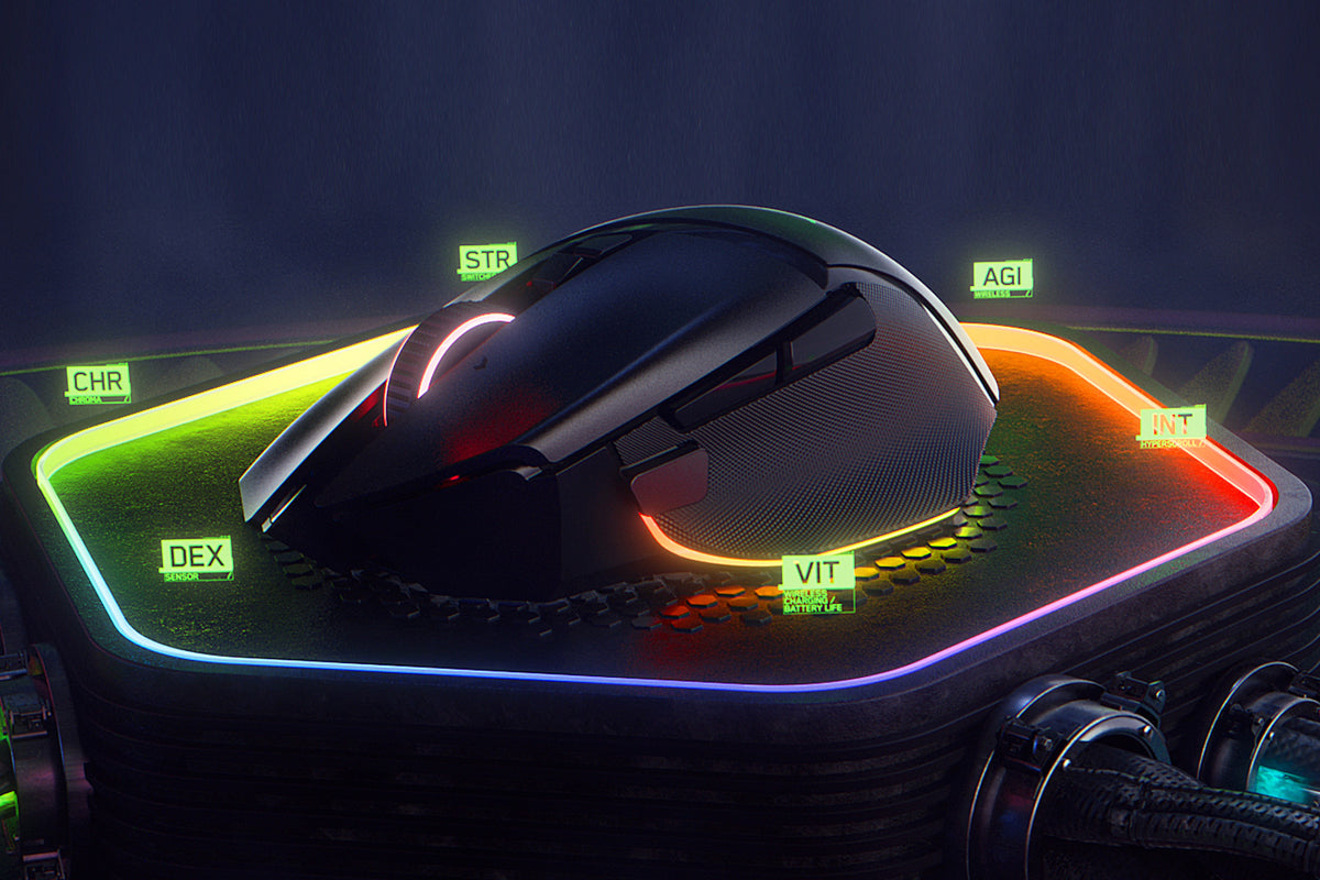 Razer Basilisk V3 Pro Black wireless gaming mouse profile view