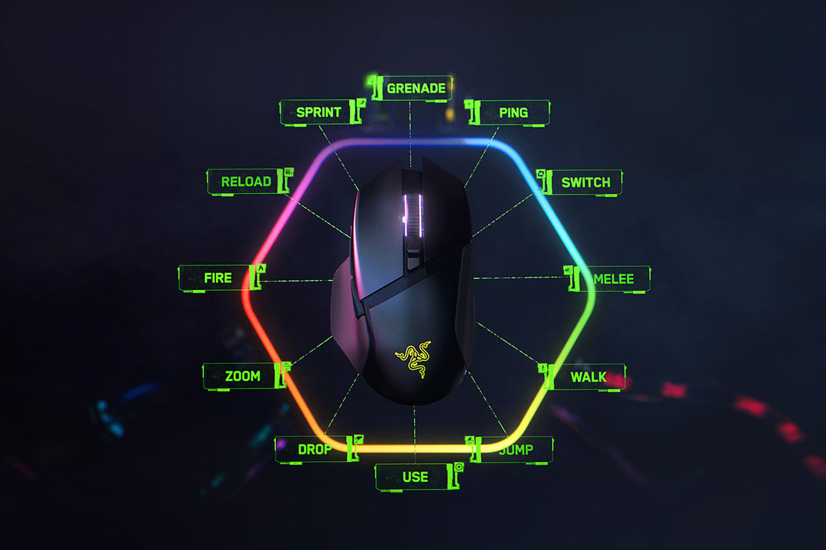 Razer Basilisk V3 Pro Black wireless gaming mouse product view