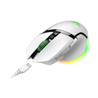 Razer Basilisk V3 Pro White bottom view
