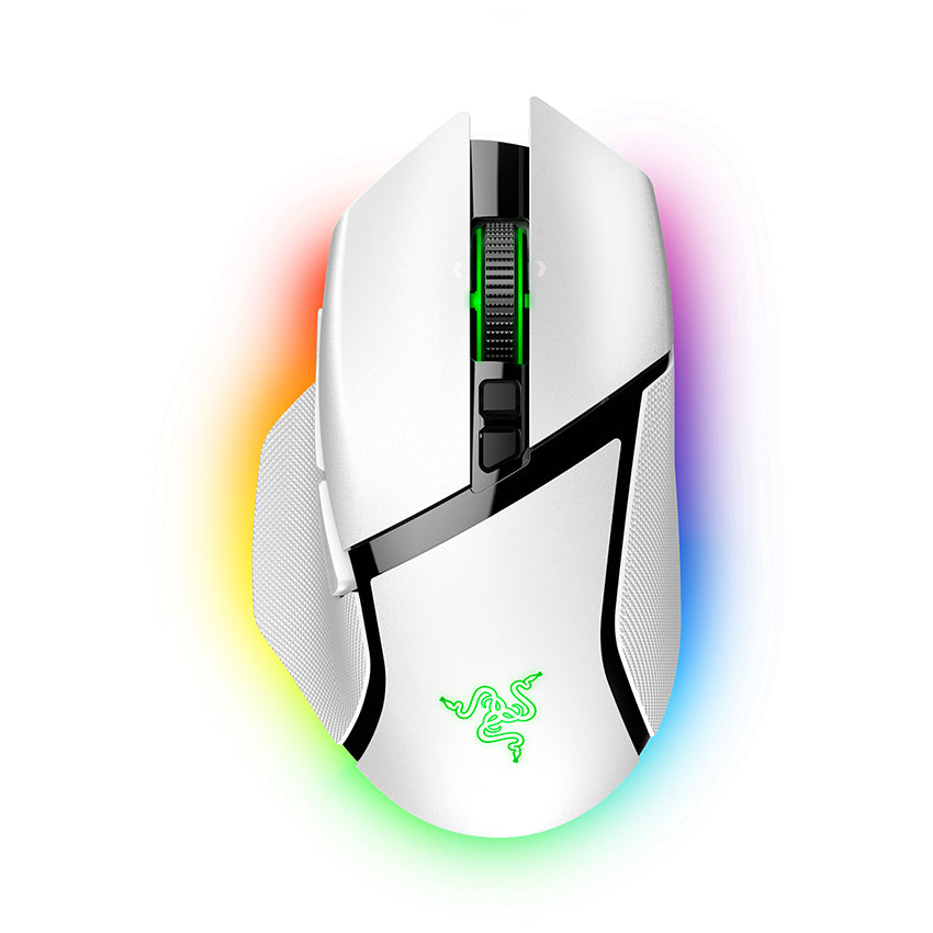 Razer Basilisk V3 Pro White wireless gaming mouse clean product view