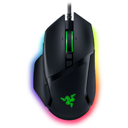 Razer Basilisk V3 black gaming mouse clean top view