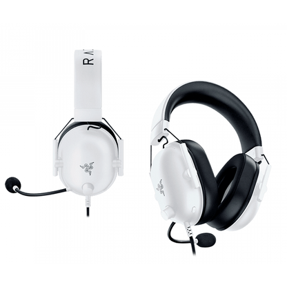 Razer BlackShark V2 X White front and angled product views