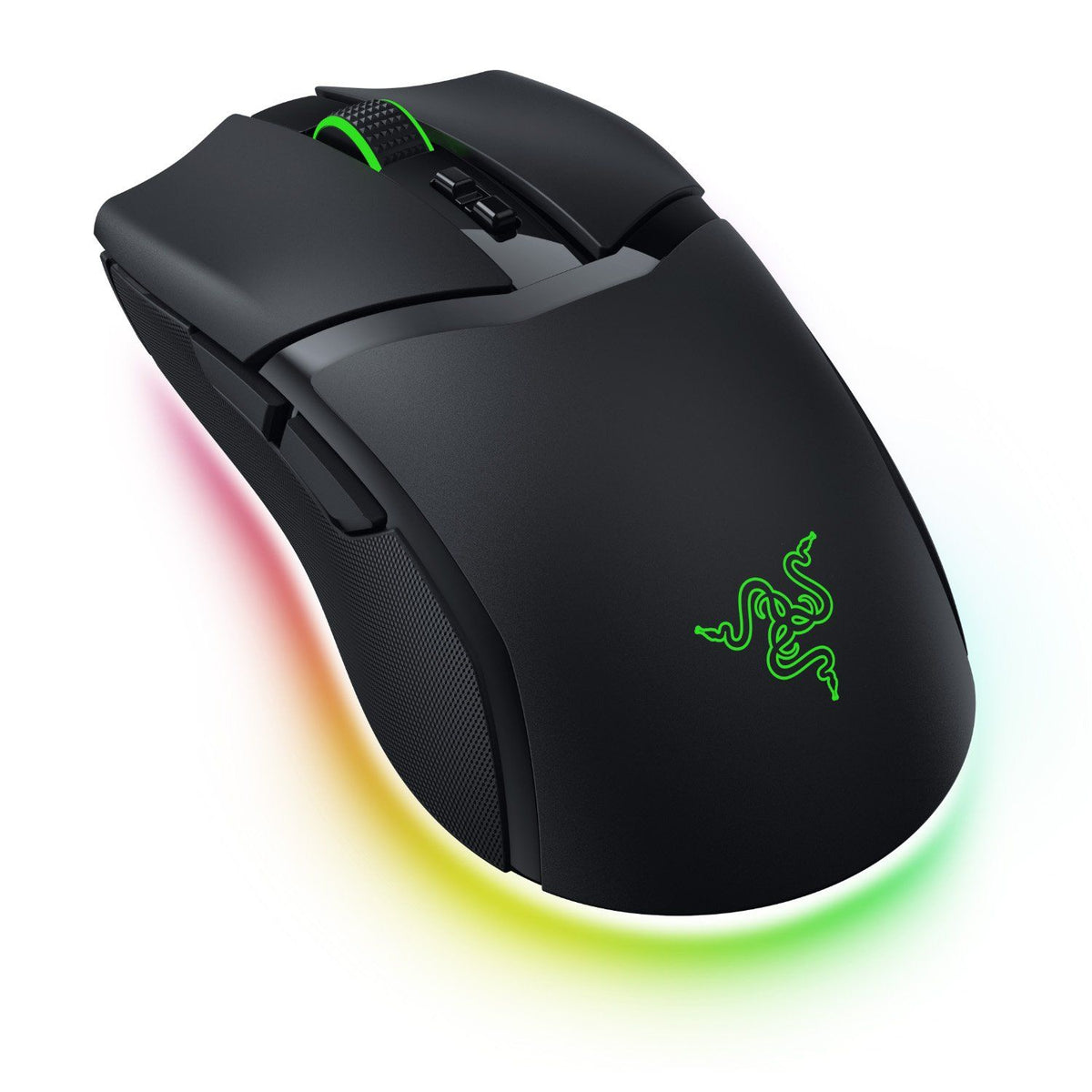 Razer Cobra Pro Black angled view with Chroma RGB