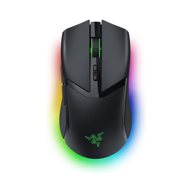 Razer Cobra Pro Black top view on white background