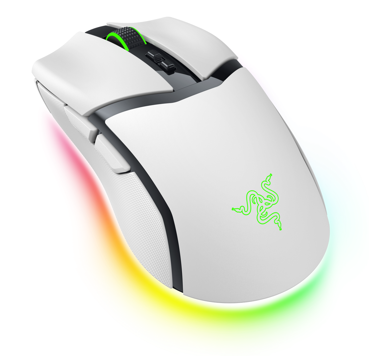 Razer Cobra Pro White angled product view