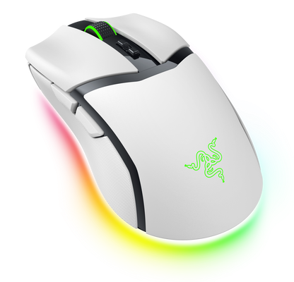 Razer Cobra Pro White angled product view
