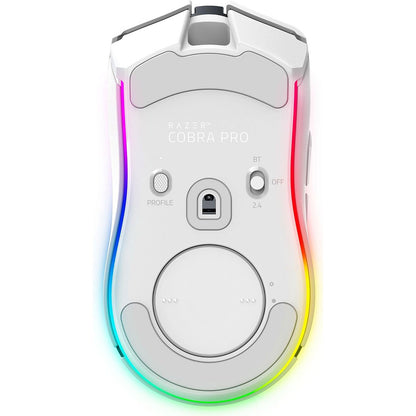 Razer Cobra Pro White bottom view