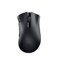 Razer DeathAdder V2 X HyperSpeed black front product view on white background