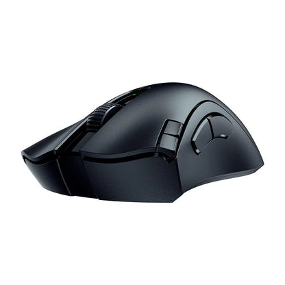 Razer DeathAdder V2 X HyperSpeed black side view on white background