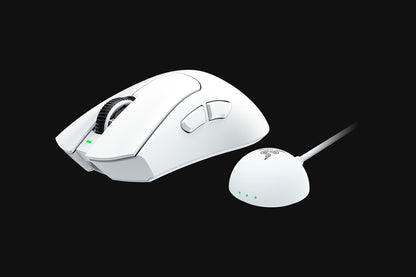Razer DeathAdder V4 Pro White side view