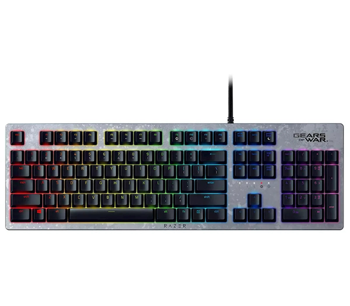 Razer Huntsman Gears 5 Edition full keyboard on white background