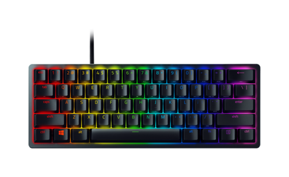 Razer Huntsman Mini Black 60% keyboard front view on white background