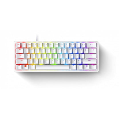 Razer Huntsman Mini Mercury keyboard main view on white background
