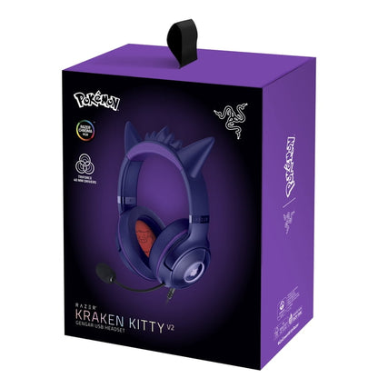 Razer Kraken Kitty V2 Pokemon Gengar Edition retail box