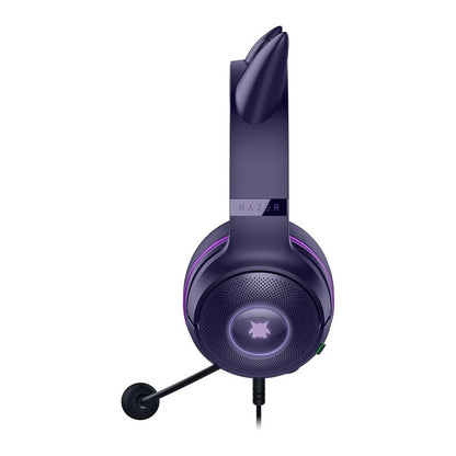 Razer Kraken Kitty V2 Pokemon Gengar Edition side view