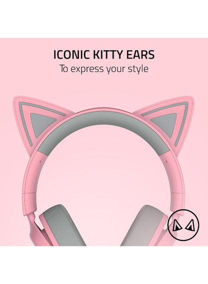 Razer Kraken Kitty V3 X Quartz side view