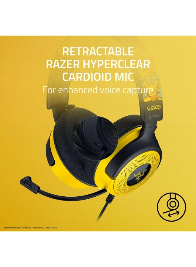 Razer Kraken V4 X Pokemon Kanto Starters Edition alternate view