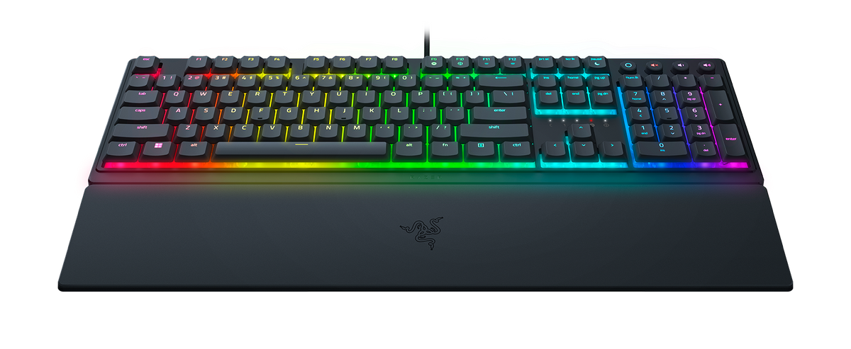 Razer Ornata V3 US full-size front view on white background