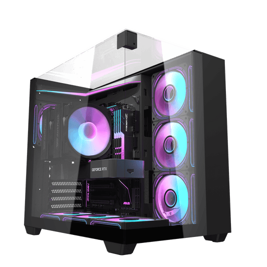 DarkFlash TH285 Black ATX PC Case official main view
