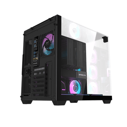 DarkFlash TH285 Black ATX PC Case official view 3