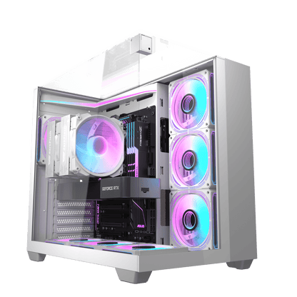 DarkFlash TH285 White ATX PC Case official main view