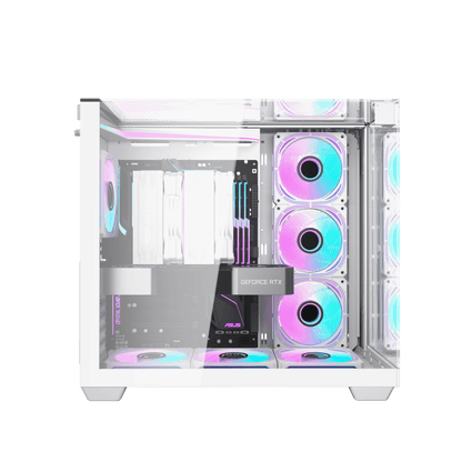 DarkFlash TH285 White ATX PC Case official view 2
