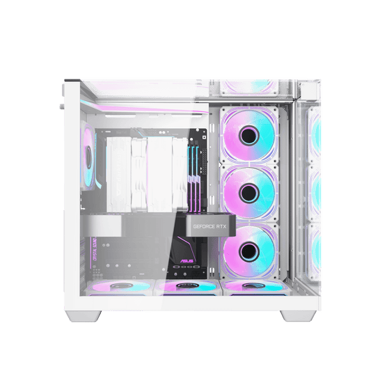 DarkFlash TH285 White ATX PC Case official view 2