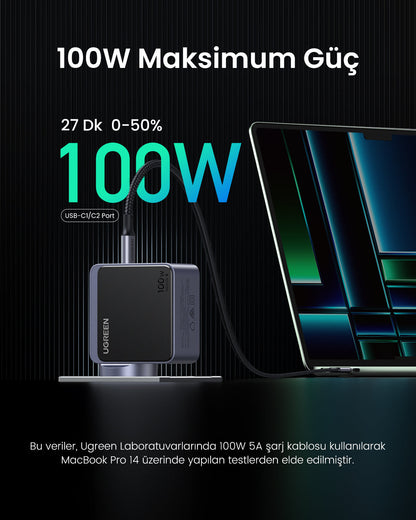 UGREEN Nexode Air 100W 4-Port GaN Charger - 35043