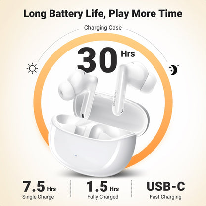 UGREEN HiTune T3 Pro ANC Wireless Earbuds White - 35725