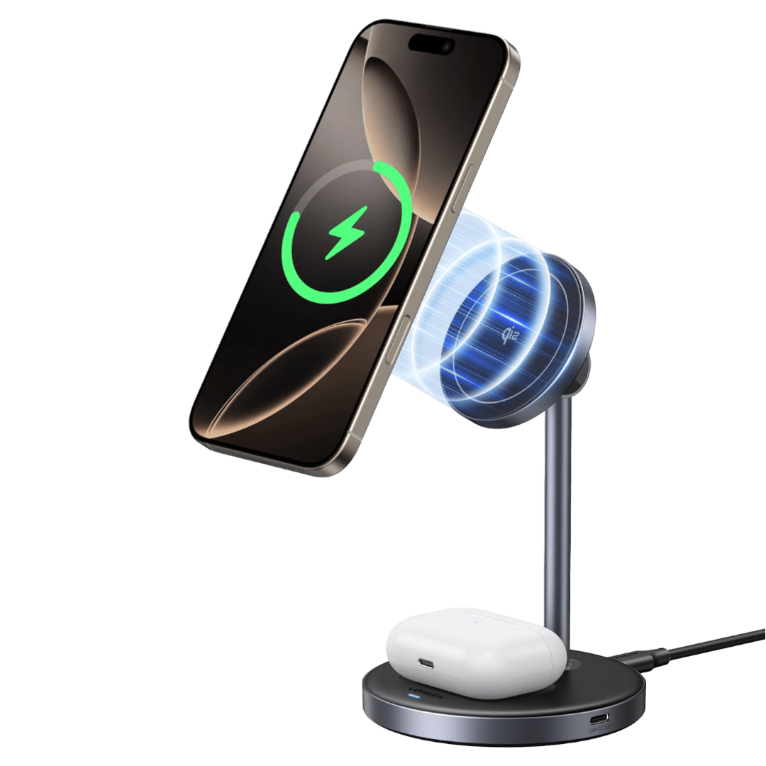UGREEN MagFlow W710 2-in-1 Qi2 Magnetic Wireless Charger - 45382