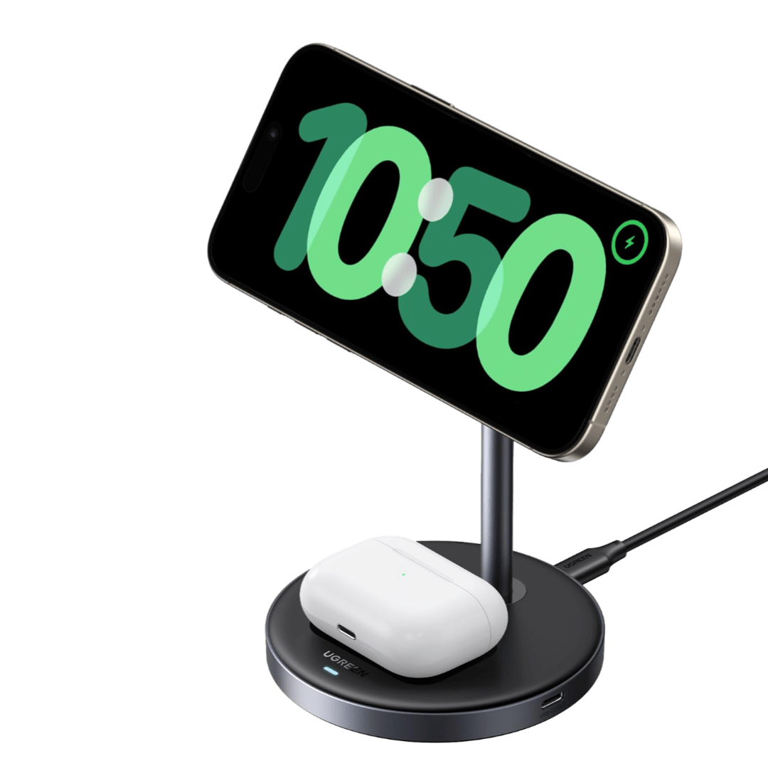 UGREEN MagFlow W710 2-in-1 Qi2 Magnetic Wireless Charger - 45382