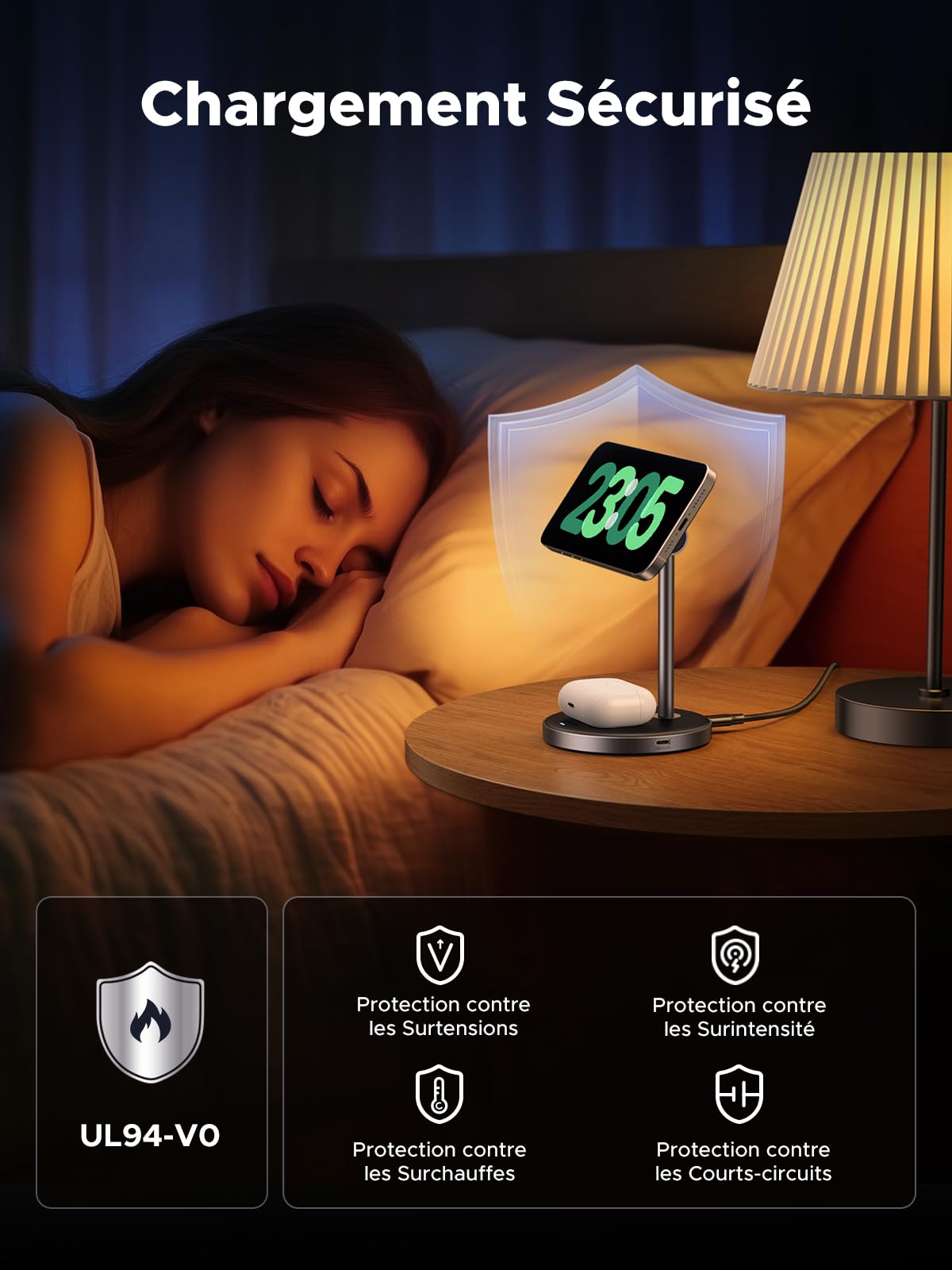 UGREEN MagFlow W710 2-in-1 Qi2 Magnetic Wireless Charger - 45382