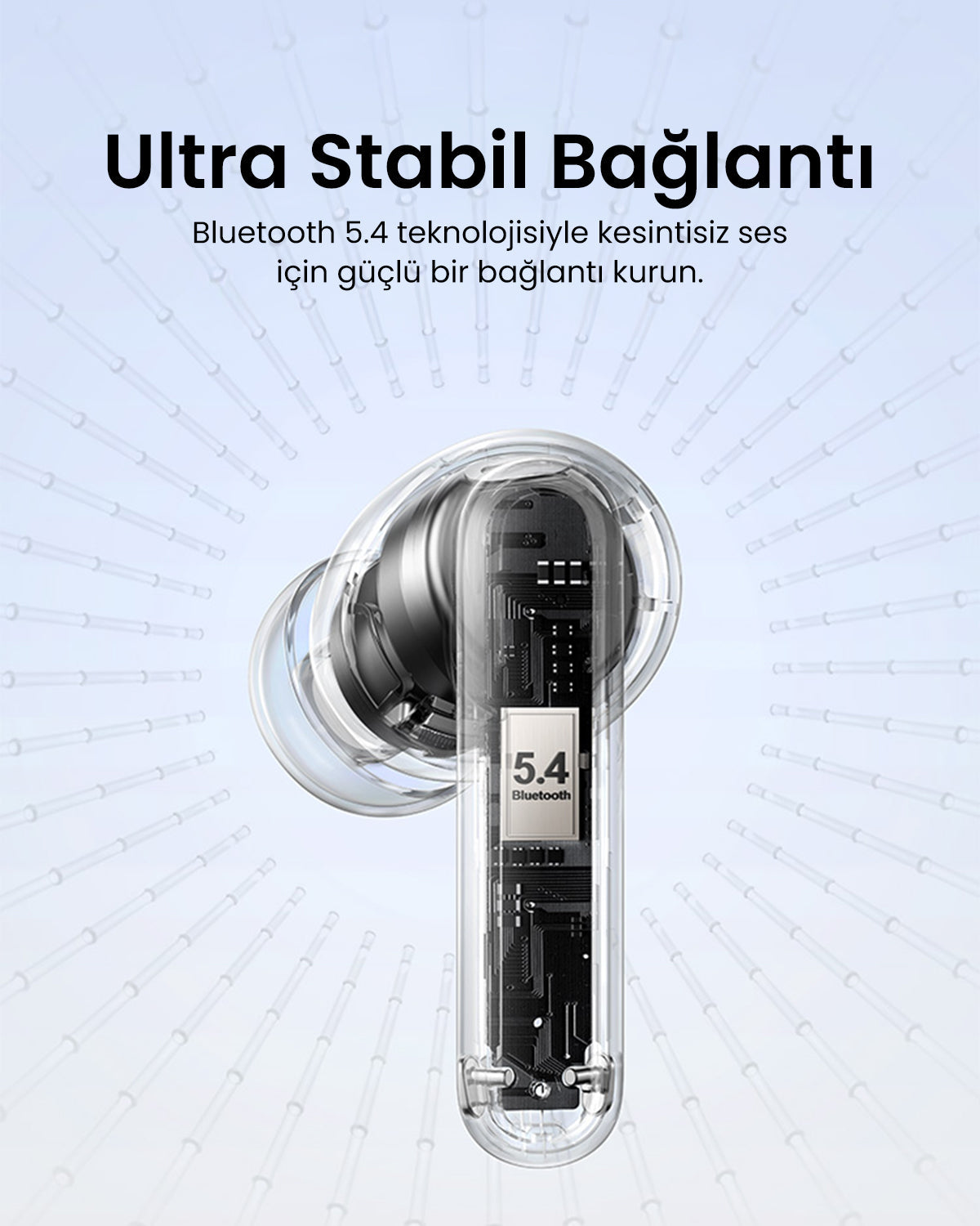 UGREEN HiTune T6S Hybrid ANC Wireless Earbuds White - 45585