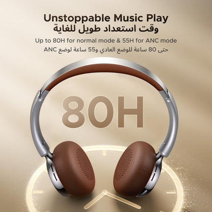 UGREEN Studio Plus ANC Headphones Silver Brown - 75629