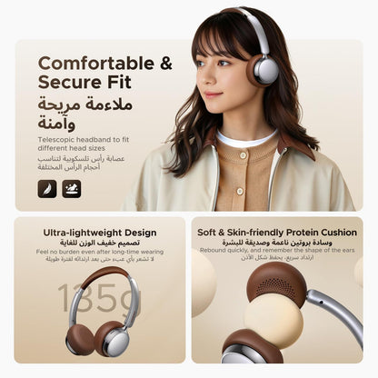 UGREEN Studio Plus ANC Headphones Silver Brown - 75629