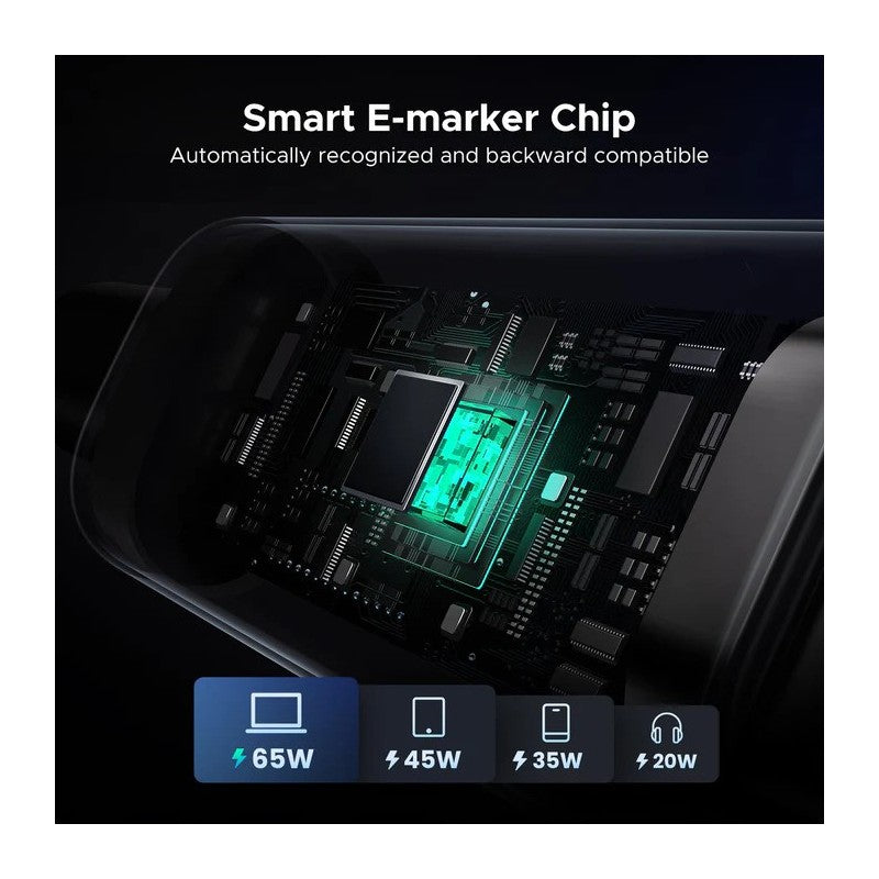 UGREEN L509 USB-C to USB-C 100W LED display braided cable - view 6