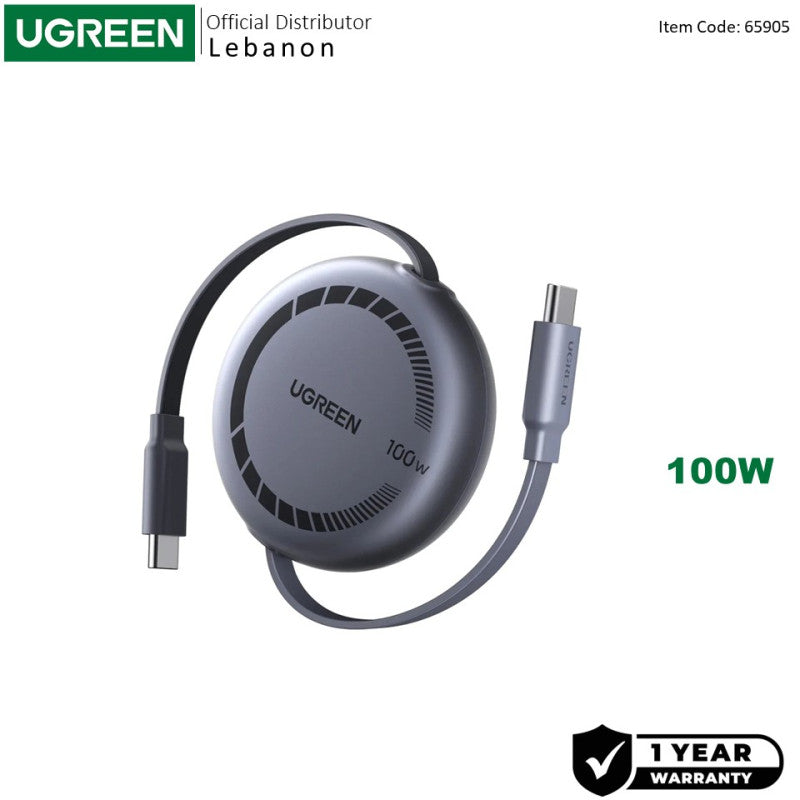 UGREEN Nexode L531 100W retractable USB-C cable - view 1