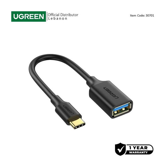 UGREEN US154 USB-C to USB-A OTG cable adapter - view 1