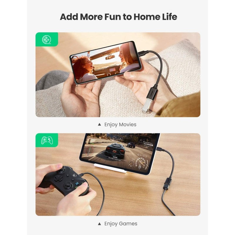 UGREEN US154 USB-C to USB-A OTG cable adapter - view 5