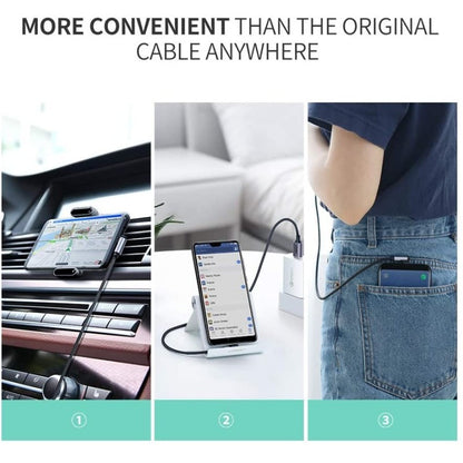 UGREEN US284 angled USB-A to USB-C braided cable - view 4