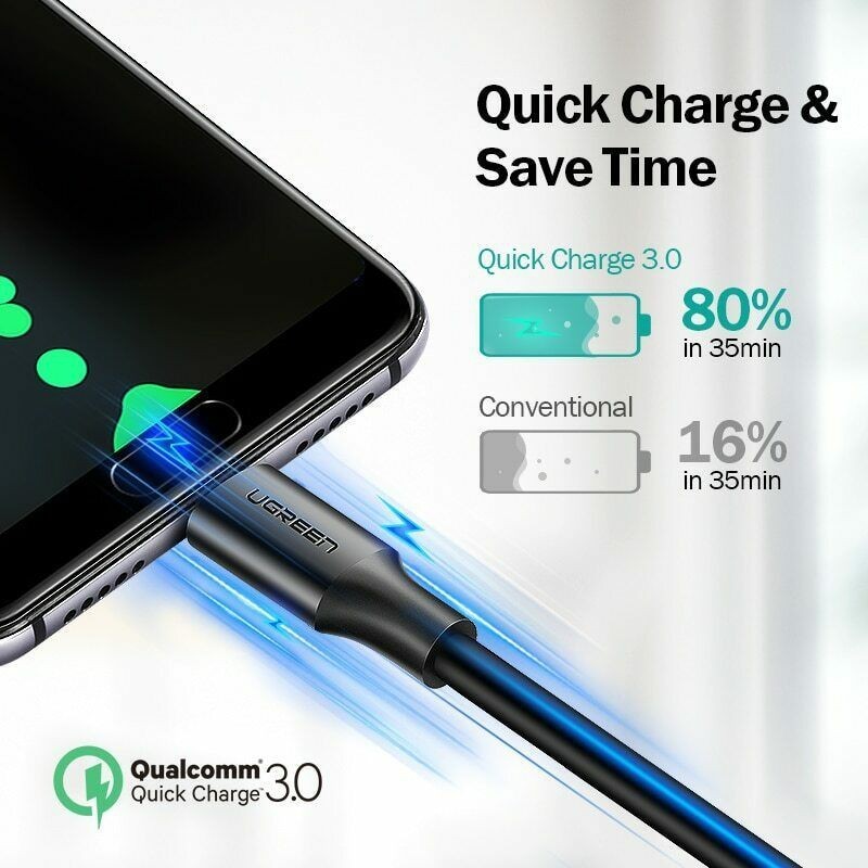 UGREEN US287 USB-A to USB-C fast charging cable - view 3