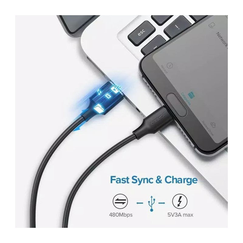 UGREEN US287 USB-A to USB-C fast charging cable - view 4