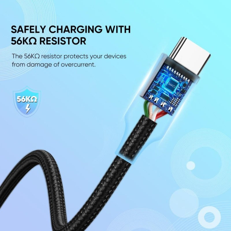 UGREEN US288 USB-A to USB-C braided fast charging cable - view 6