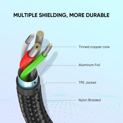 UGREEN US288 USB-A to USB-C braided fast charging cable - view 7