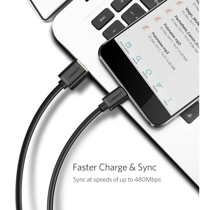 UGREEN US289 USB-A to Micro USB fast charging cable - view 6