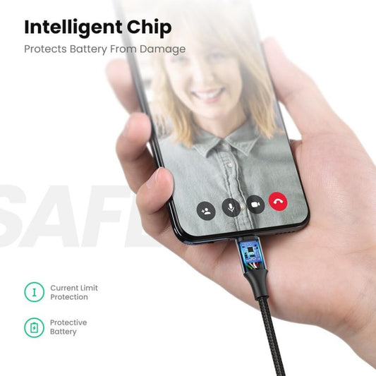 UGREEN US290 USB-A to Micro USB braided fast charging cable - view 2
